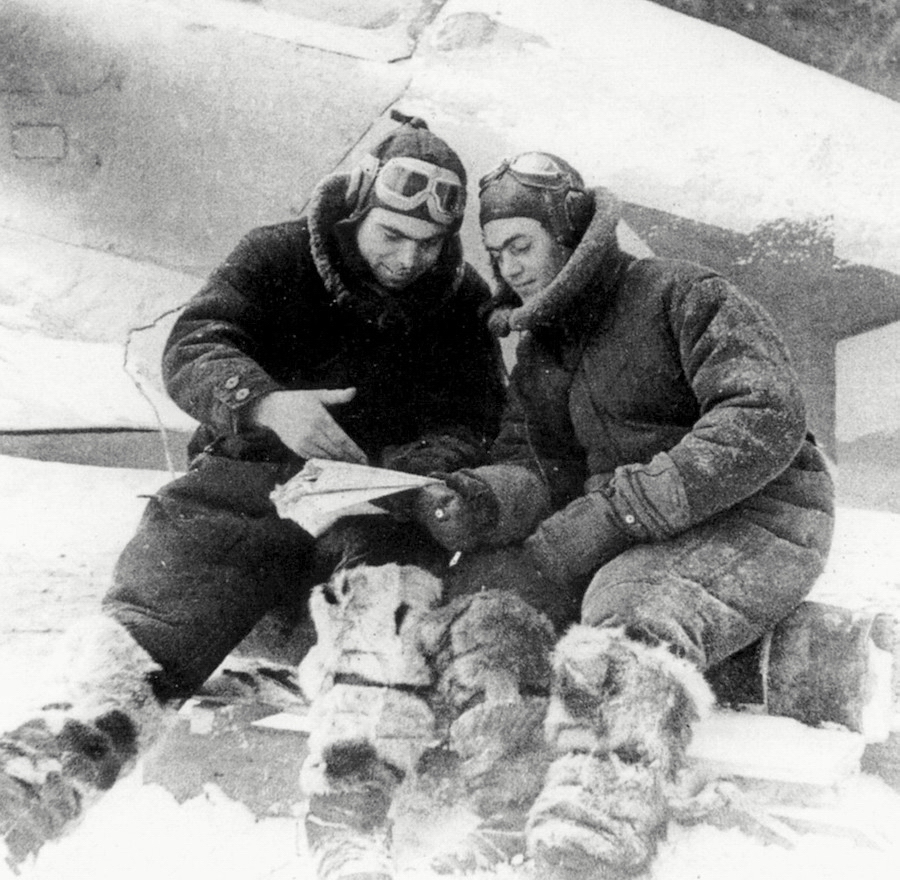 ��. ��������� �. �. ��������� (�����) � ������� ���-3, ���� 1941-1942 ��.