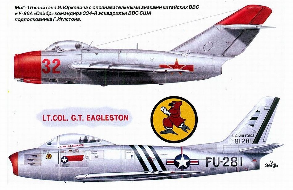 ���-15 �.�.�������� � F-86 ������ ��������
