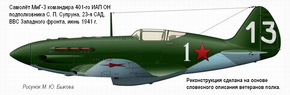 ���-3 ��������� 401-�� ��� �� ������������� �. �. �������, ���� 1941 �.