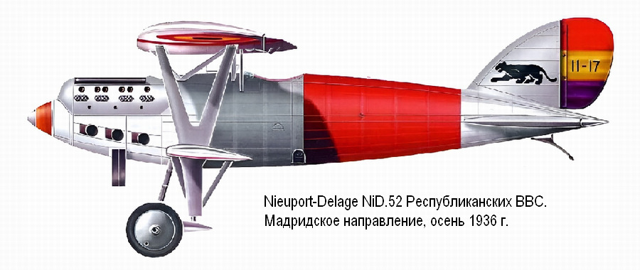 ����������� Nieuport-Delage NiD-52 ��������������� ���, ����� 1936 �.