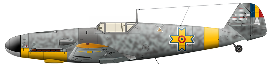 Bf 109Ga-2 ���������� ������������ �� ������� 57-� ���������� 7-� �������������� ������, ������� � ��� 1944 ���� ��� ������������ �������� �������� �����������. ���� ����������� ��������� � ������ ������ ��������������, ������������ � ������� �� ������������ ����������������, ������� �� ��� ���� ������������ ��������� ��� ������������ ����� �������� �������� ����� 10350 � ����� ����� ����������� ��������. ������� ��������� ������������ ��������� ��������: ����-����� � ����������� ������� RLM 74 Graugrn, ����� ������� ����� � ���������� RLM 75 Grauviolett � ������-����� RLM 76 Lichtblau. �� ����� � �������������� �������� ��� ������� �������� �� RLM 74 � 75 ������ � RLM 76 �����, ������ ��� ����� �� ����� ������ ������ � �������� ��������. �� �������� � ������������ �������� ������� ������ ��� RLM 76, ������ �������� �� ������� � ������� ������������ ���� �������� ������� RLM 75. ����������� ����������� �������������. ����� ������ ��������� �� �������, �� ���� ������� �������� ������ � �������� �����, ������� ����� ������� ������������� � ��������������� ������, �� �� ������� ������� 1944 ����. ������� � ����� ������� ���������� ������ � ������ B-24. �������� �� ������ ������ ��� �� ���� �������� ��������� ����� �A� � ��� ��� ��������� �������� ����� (����� ������� �������� �������� �������������� ������ ��������� � ������������ �������� �������) - ����� �������� ����: �����, �������, ��������, ����������� | Warspot.ru