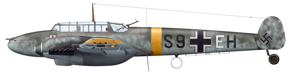 ������ ����������� Bf 110 �� ������� ���������� 1./SKG 210, ���� 1941 ���� (�������� ����� ������) - ������ ��������� ������ ������� ��� ������� ������������� | Warspot.ru