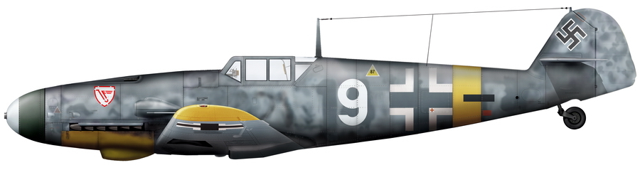 ������������� �������� ���� ����������� ������������ Bf 109G-4 �� ������ 4./JG 3 � ����������� ���� � ����� ������, ������ � ������� ������ 7� ����� ����� ������ 19 ���� 1943 ����. �������� ����� ������ - ������ � ��������� ����� ������ | Warspot.ru