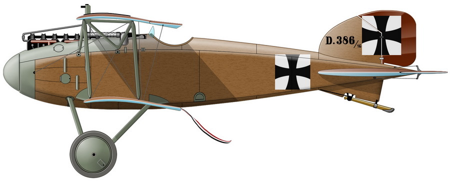 ���������� D.I � �������� ������� D386/16, ������������ �� ��������� �������� D.II, Jasta 2, ������� 1916 ���� - ������� �������� | Warspot.ru