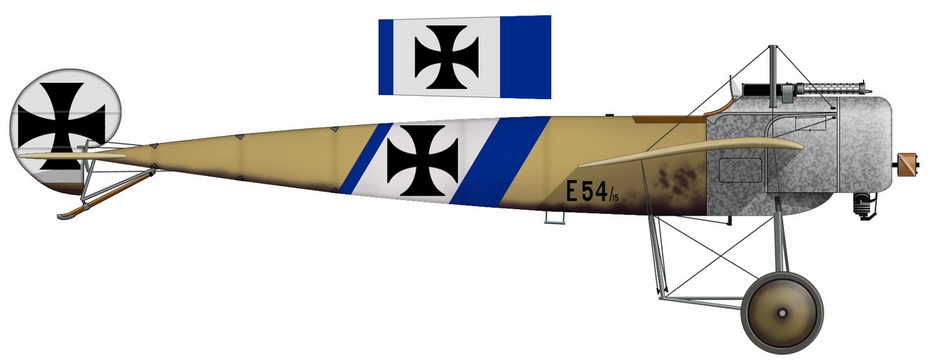 Fokker E.II �������� ����� E54/15, �� ������� �����-������ ���� ����� � KEK �������� � ����� 1915 �/��� ������ 1916 ����. ������ ��������, ��� ��� ��� ����� ������������ �����������, �� ������� �� ������ � ����� - ������ ����� ���������� | Warspot.ru