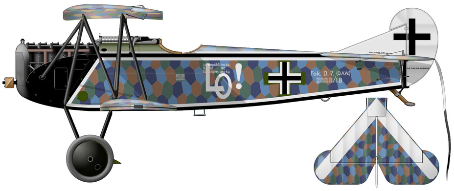 Fokker D.VII (OAW) � �������� ������� �� ����� 20��/18. ��� ��� ��� ���� ������������ ������ �����, �� ������� �� ����� � ������� 1918 ���� ����������� � ������ 4253. ׸���� ����� � ����������� ������� �� ���������� �������� ���� ������������ ������������� Jasta 4 - ������ ����� ���������� | Warspot.ru