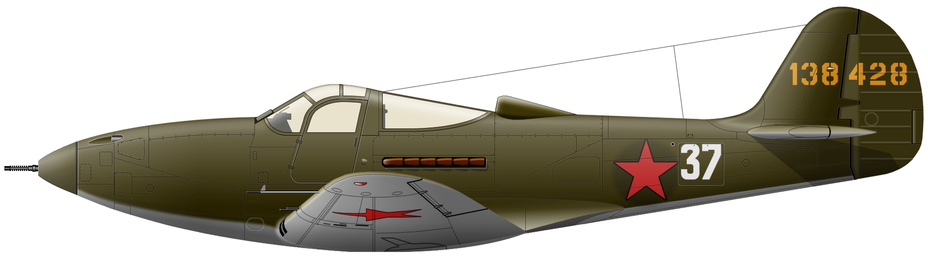 P 39D-2 ���������� �� ������� 16-�� ��.���, �� ������� ������ 1943 �. ����� ������� ����� ���������� ����� ����� ������ (������� ������) - �������� ��������� �������������� ����������. ����� XIV | Warspot.ru