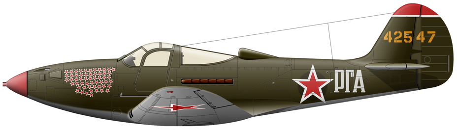 P-39Q-15 ���������� �� ������� 16-�� ��.���, ������������ ������� �������� ���������, �� ������� �� ����� �� �������������� ����� �����, �����-������ 1945 �. (������� ������) - �������� ��������� �������������� ����������. ����� XIV | Warspot.ru